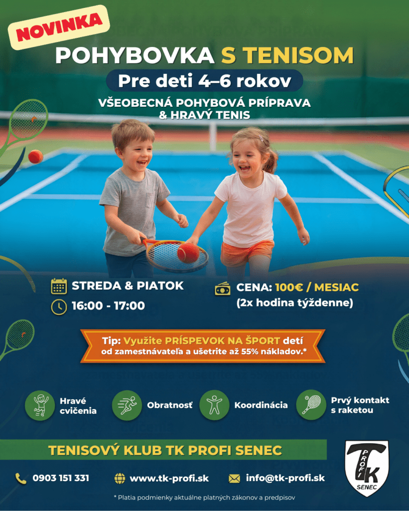 Pohybovka s tenisom 2026 krúžok Senec