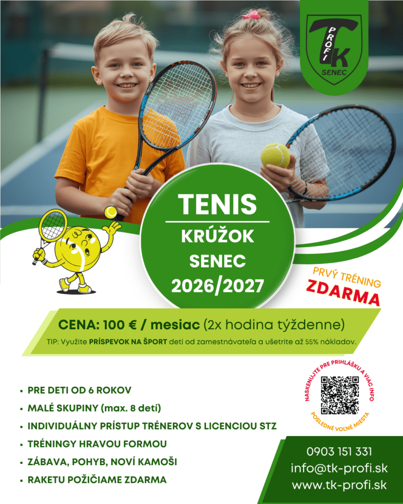 Tenisový krúžok pre deti Senec